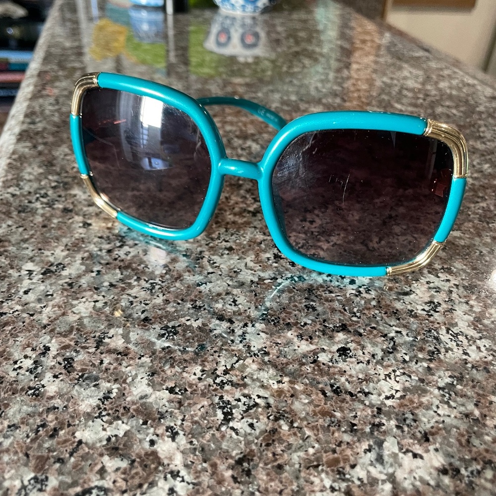 Von Zipper VZ Alotta teal green Y2K Oversized Vintage Sunglasses